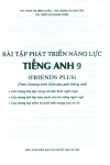 BÀI TẬP PHÁT TRIỂN NĂNG LỰC TIẾNG ANH FRIENDS PLUS LỚP 9 (Theo chương trình GDPT mới)